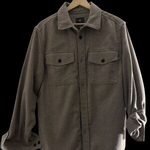 H&M Tan Button Down Medium Flannel